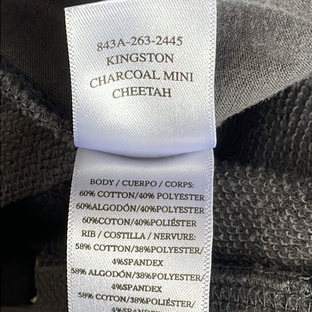 Rails Kingston Charcoal Mini Cheetah Print Joggers - image 5